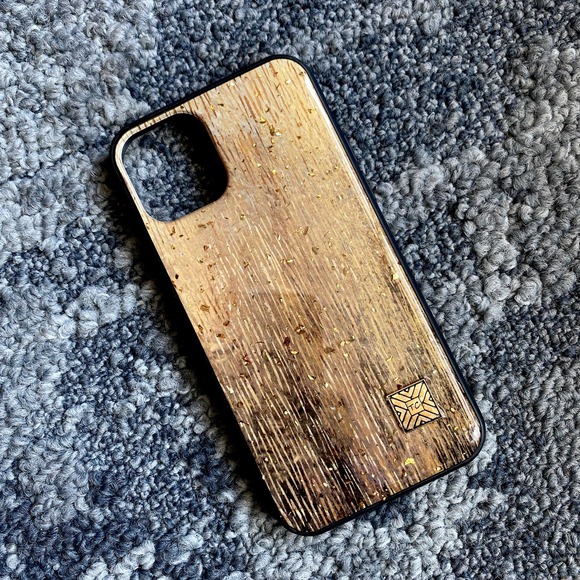 iPhone XS Max Case Vertical Gold Black NEW - Picture 1 of 8